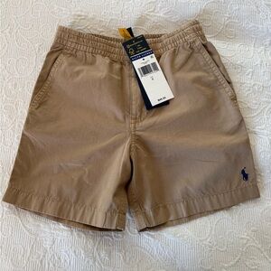 Polo by Ralph Lauren Tan Flat-Front Kids Shorts, Sz 5